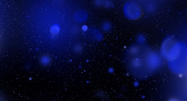 Niebieskie kolorowe gwiaździste niebo poziome galaktyki w tle
