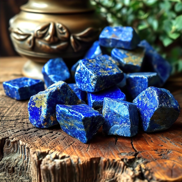 Niebieskie lapis lazuli, kamienie szlachetne