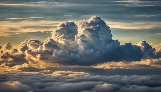 Zdjęcie niebieskie niebo z chmurami chmury na niebie panoramiczny widok chmur chmurowe tło