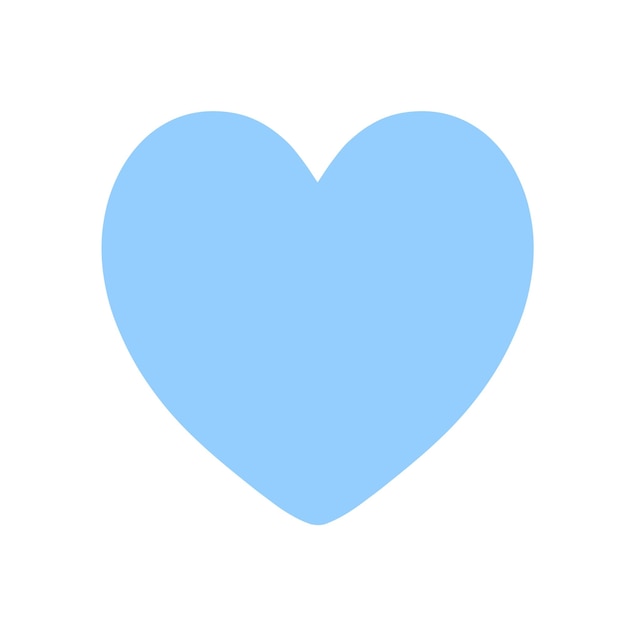 Zdjęcie niebieskie serce na białym tle