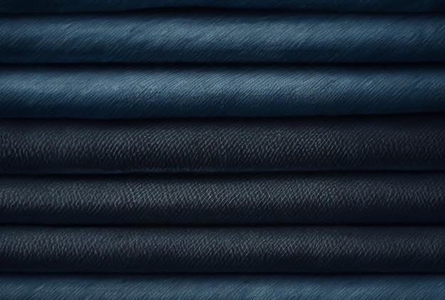Niebieskie tło z ciemno niebieską tkaniną o szorstkiej teksturze.