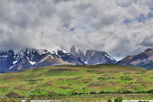 Niebieskie Wieże W Parku Narodowym Torres Del Paine W Patagonii W Chile