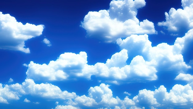 Niebieskim tle nieba z chmurami