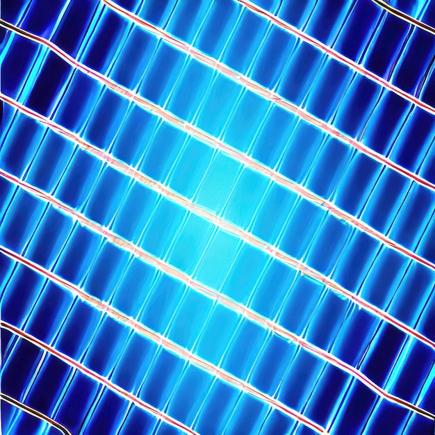 Niebiesko-biała grafika liniowa w kolorze podstawowym do ilustracji graficznej