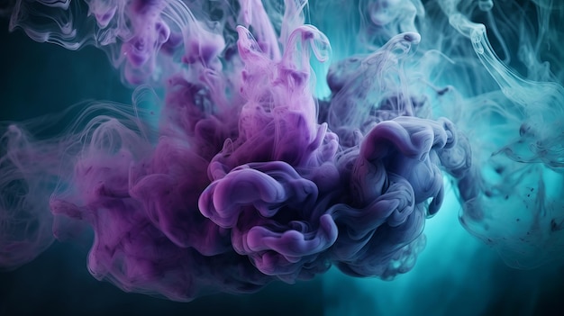 Niebiesko-fioletowy wpływający na zachmurzenie Chmura Fala wstrząsająca ziemią Zakład rzemieślniczy Zasoby kreatywne AI Generowane