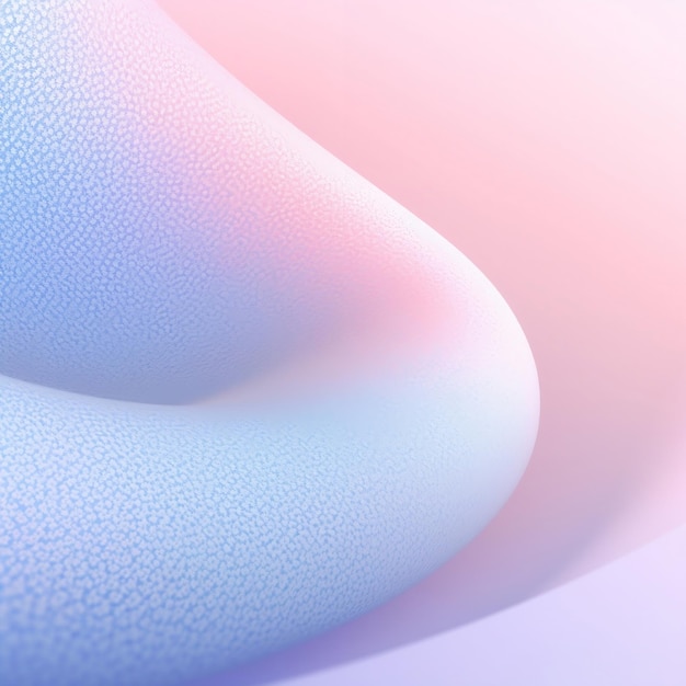 niebiesko-różowo-biała powierzchnia o delikatnych kolorach w stylu zaokrąglonych kształtów manipulowanych cyfrowo