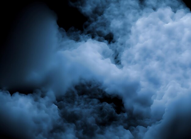 Zdjęcie niebo, natura, chmura, dym, czarna noc, tło dla horroru, niebieskiego plakatu, projektu tapety
