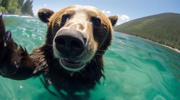 Niedźwiedź robi selfie, które sprawią, że się uśmiechniesz Szalone zwierzęta, które zrobiły sobie urocze selfie