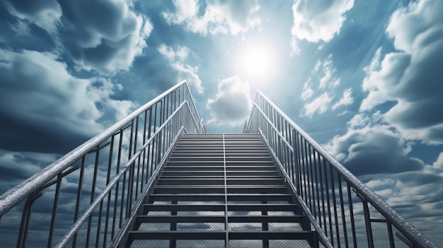 Niekończące się schody prowadzące do chmur Generative ai
