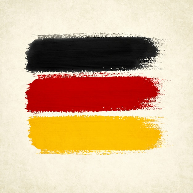Niemcy flaga z starym tekstury grunge i rocznikiem