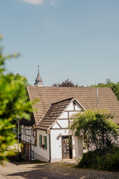 Niemiecka wioska historyczna Gruiten Gruiten Dorf Lato 2022