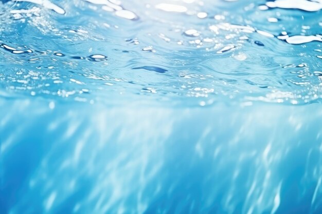 Nieostre niewyraźne przezroczyste niebieskie kolorowe jasne wody