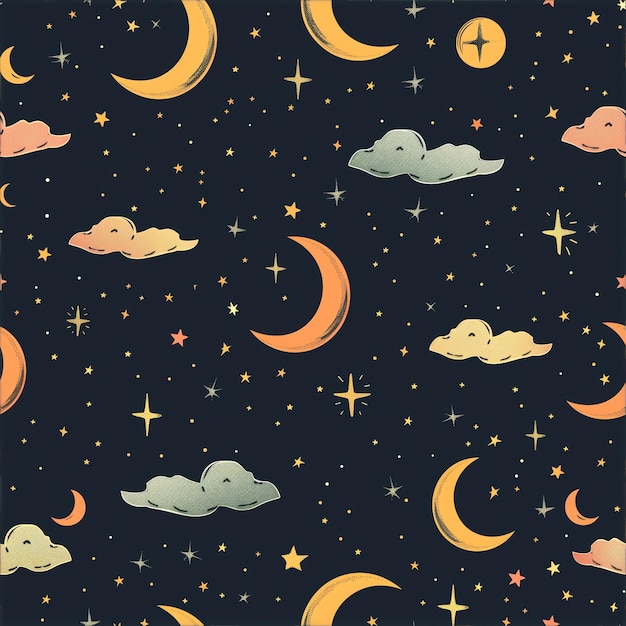 Nieprzerwanie powtarzający się wzór nocny