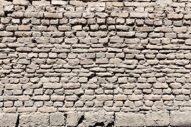 Nierówna powierzchnia ściany z cegły Buchara Uzbekistan