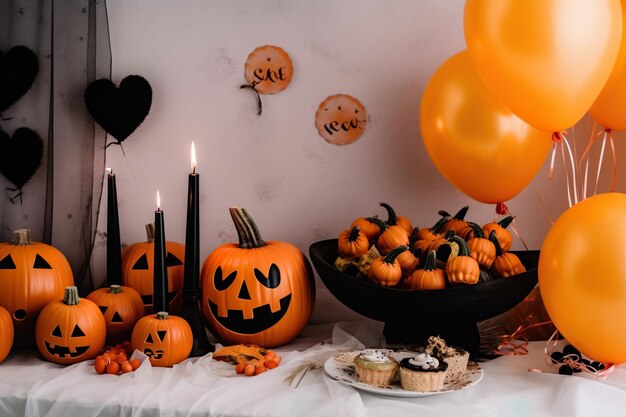 Niesamowite i eleganckie obrazy Halloween Pumpkin i horror Dyniowa sztuka Piękna kreatywność Halloween