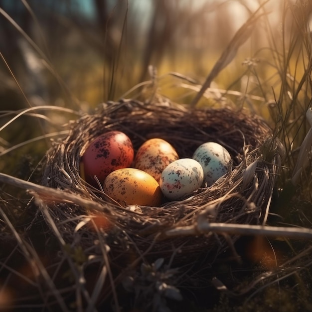 niesamowite realistyczne zdjęcie w tradycyjnym stylu wschodnich jaj