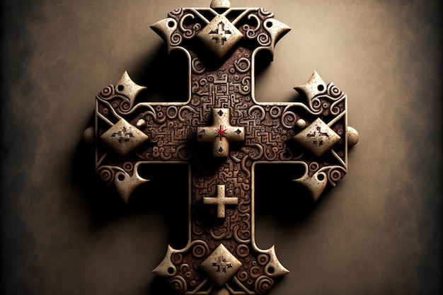 Niesamowite uczucie szczęśliwego piątku z symbolami krzyża