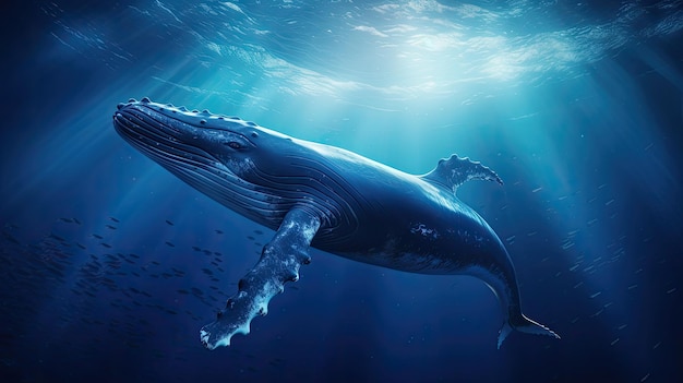 niesamowite zdjęcie wieloryba, bardzo szczegółowe kino