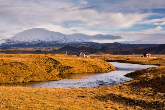 Niesamowity krajobraz na Islandii Piękna przyroda