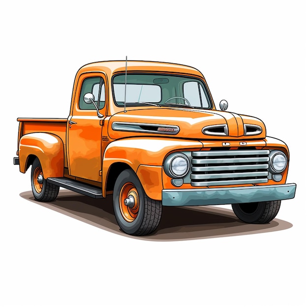 Niestandardowe rysunki pół ciężarówek kierowca samochodu wyścigowego rysunek rysunek ciężarówki holowniczej