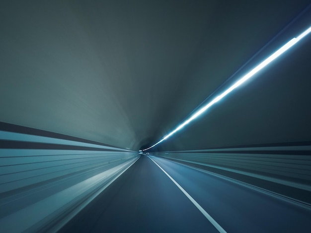 Niewyraźny ruch pustego tunelu