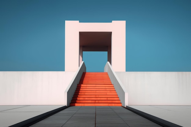 Nieziemskie minimalistyczne zdjęcie projektu architektury