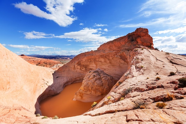 Niezwykła Naturalna Formacja Cosmic Ashtray W Grand Staircase-escalante National Monument, Utah, Stany Zjednoczone. Fantastyczne Krajobrazy.