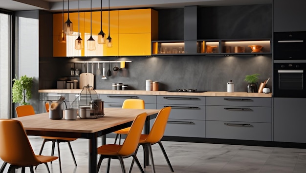 Nikt wewnętrzny dom styl kuchenka stół mieszkanie kuchnia pokój meble projektowanie urządzenia domowe umywalka współczesna domowa piec architektura nowoczesne nowe wnętrze