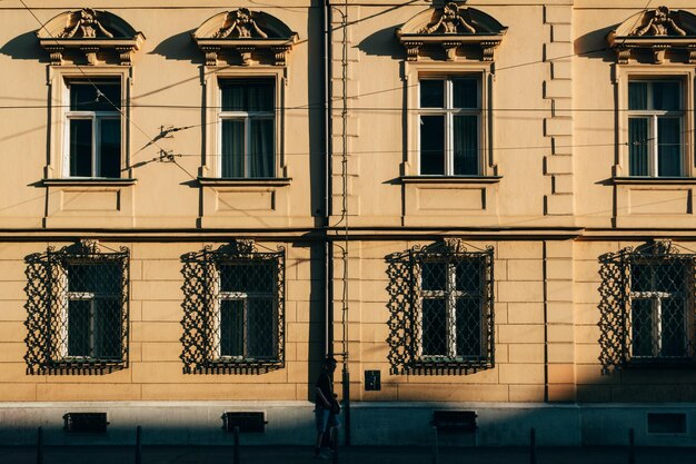 Niski Kąt Widoku Budynków W Mieście