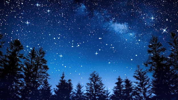 Noc migoczące gwiezdne czyste niebo Dzień kosmonautyki Dzień astronomii Dzień teleskopu Dzień gwiazd