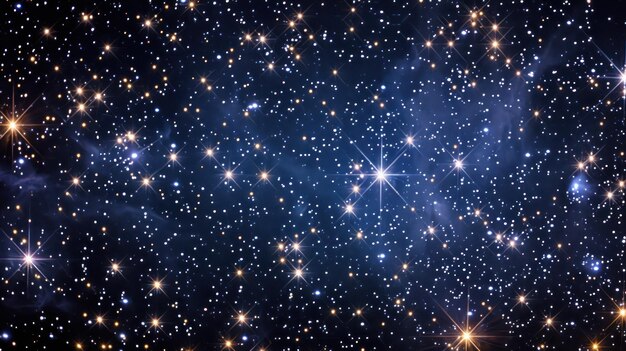 Zdjęcie noc migoczące gwiezdne czyste niebo dzień kosmonautyki dzień astronomii dzień teleskopu dzień gwiazd