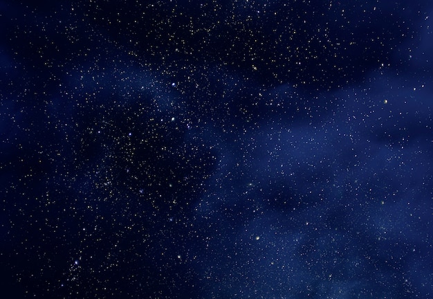Nocne niebo z gwiazdami i miękkim uniwersum Drogi Mlecznej