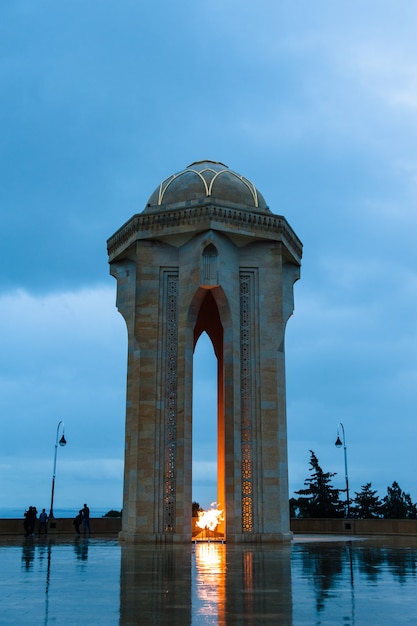 Nocny Widok Na Miasto Baku, Azerbejdżan