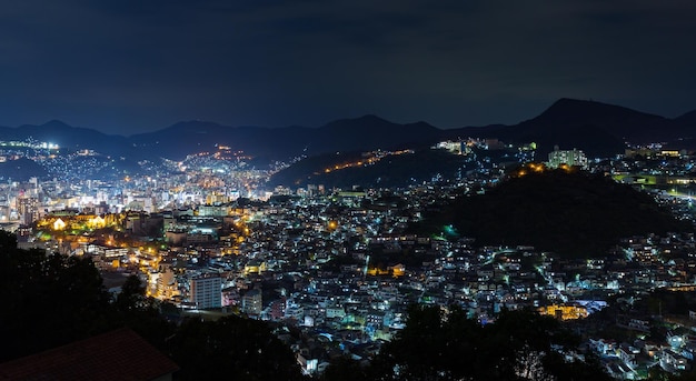 Nocny widok Nagasaki