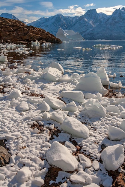 Northwest Fjord Scoresbysund Grenlandia