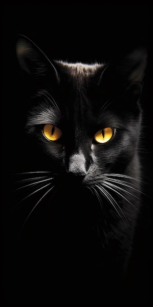Nos czarnego kota jest na twarzy
