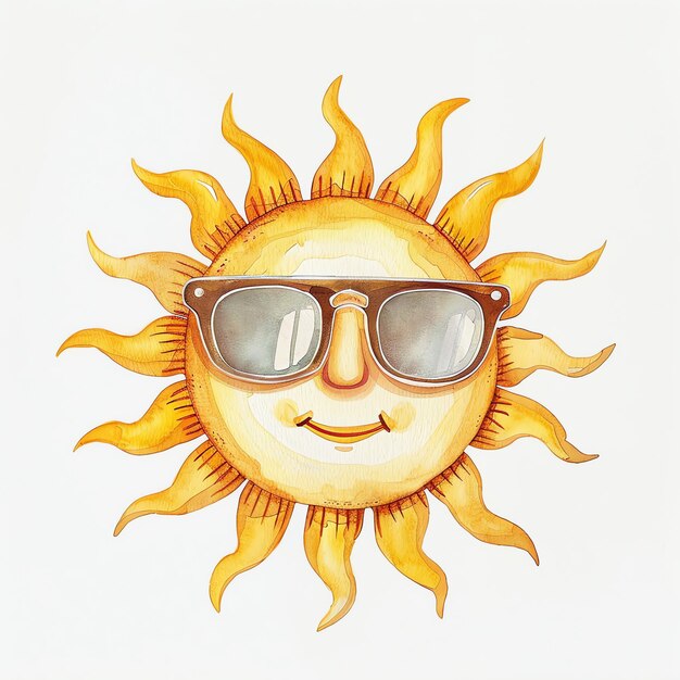 Zdjęcie noszę okulary przeciwsłoneczne urocze słońce