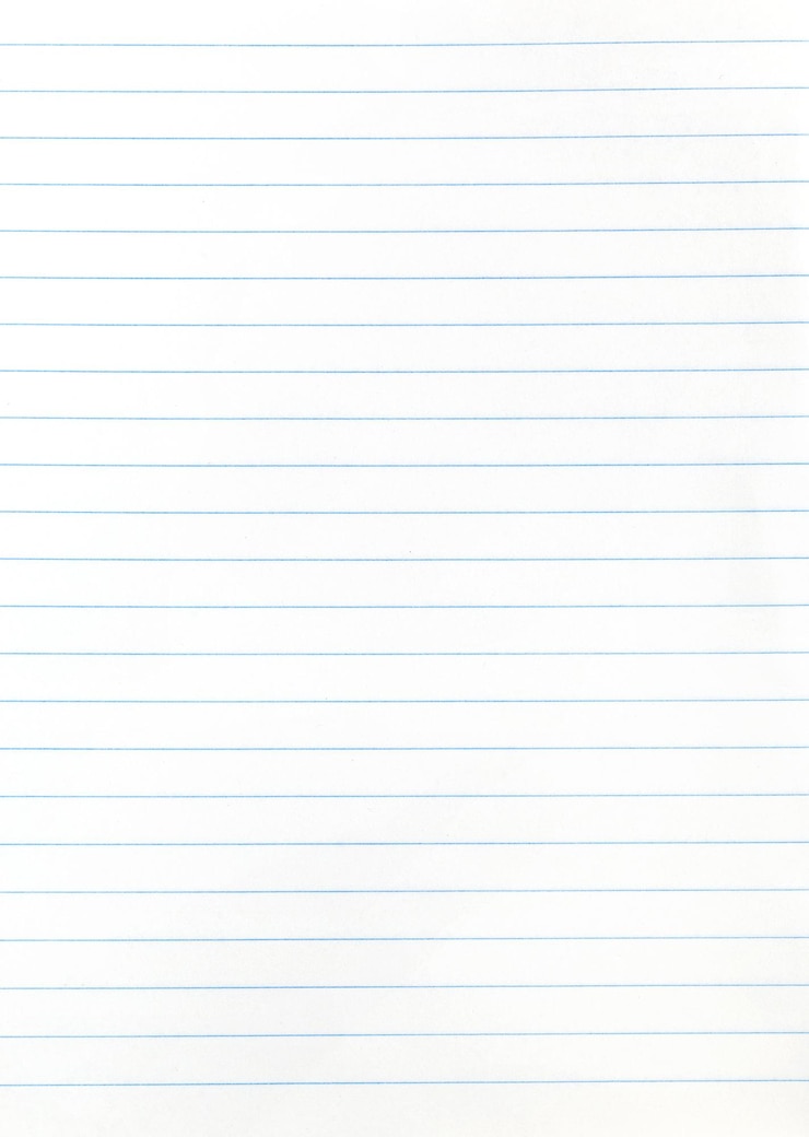 Zdjęcie notatnik w szerokie linie kartki papieru