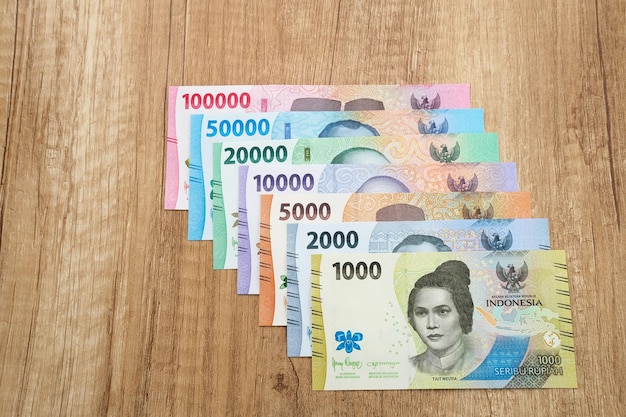 Nowa Rupia Wyemitowana W 2022 R. Indonezyjskie Banknoty Pieniężne.