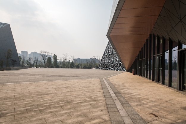 Nowoczesna Architektura Centrum Sztuki W Chongqing, Chiny