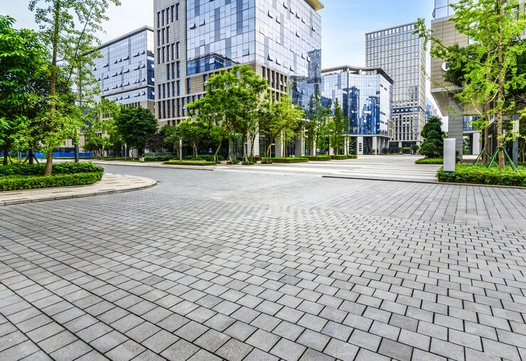 Zdjęcie nowoczesna architektura miejska w parku naukowo-technologicznym