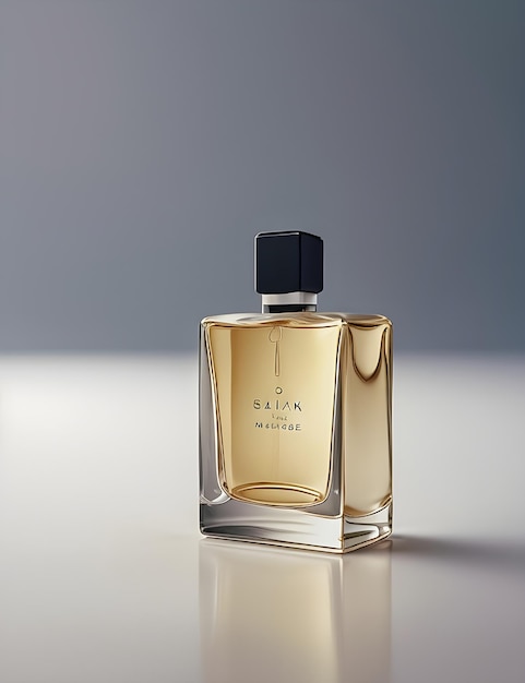 Nowoczesna butelka rzemieślniczych perfum elegancki design eleganckie opakowanie minimalistyczna etykieta delikatne światło
