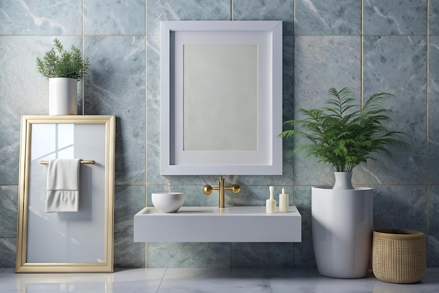 Nowoczesna i luksusowa modyfikacja tablicy w łazience