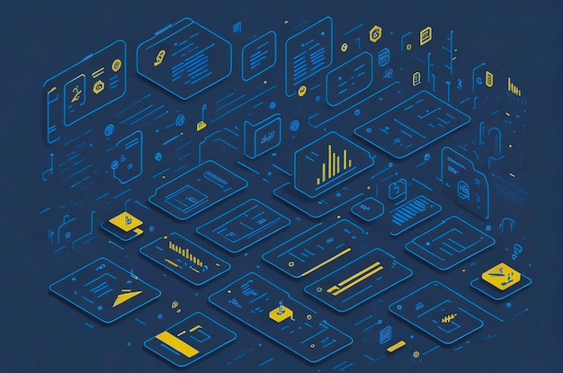 Nowoczesna ilustracja technologii i informacji