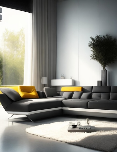 nowoczesna kanapa w nowoczesnym domu