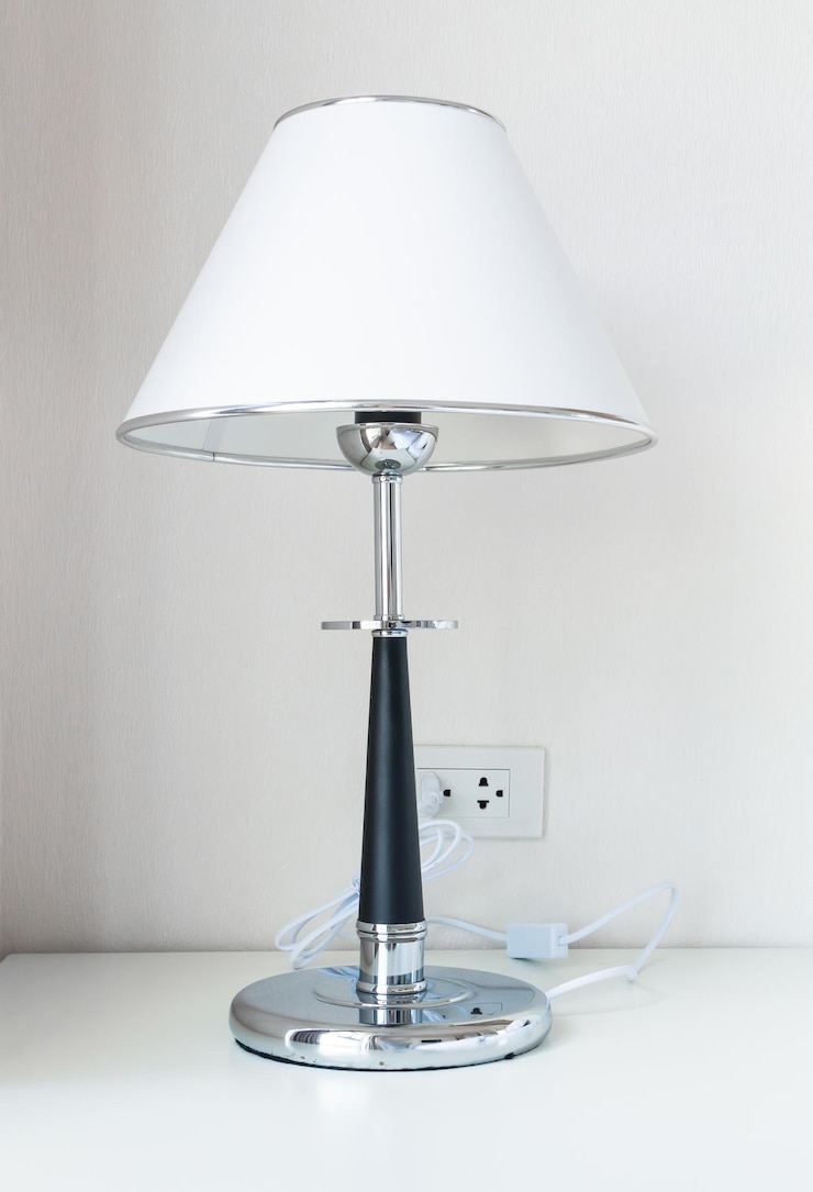 Zdjęcie nowoczesna lampa w pokoju