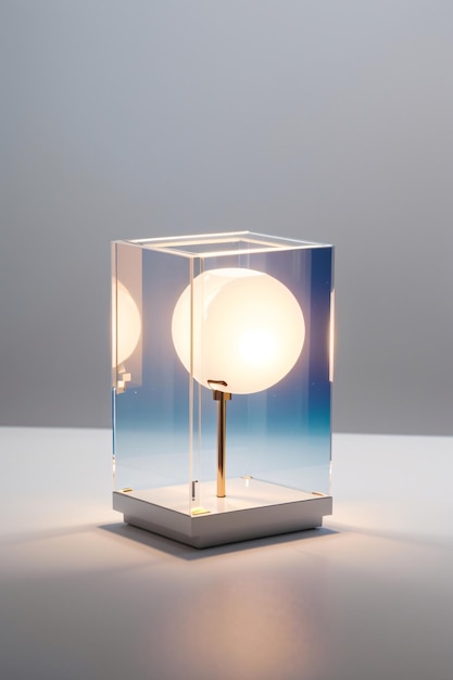 Nowoczesna minimalistyczna lampa stołowa