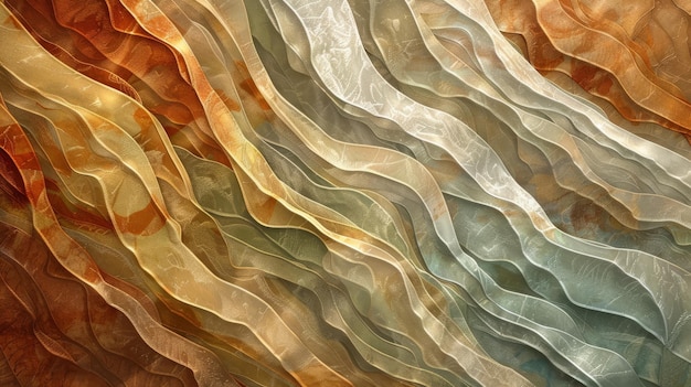 Nowoczesne abstrakcyjne tło naśladujące fale w brązowych odcieniach
