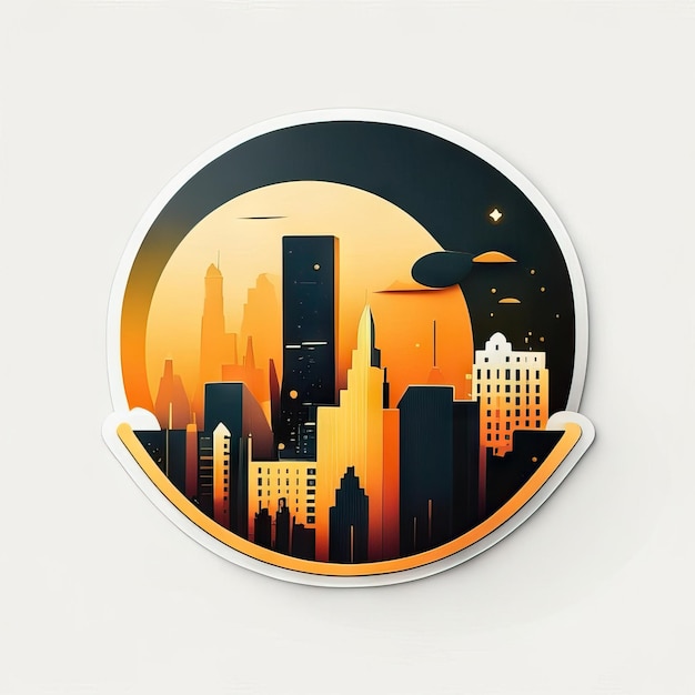 Zdjęcie nowoczesne i kolorowe logo miasta