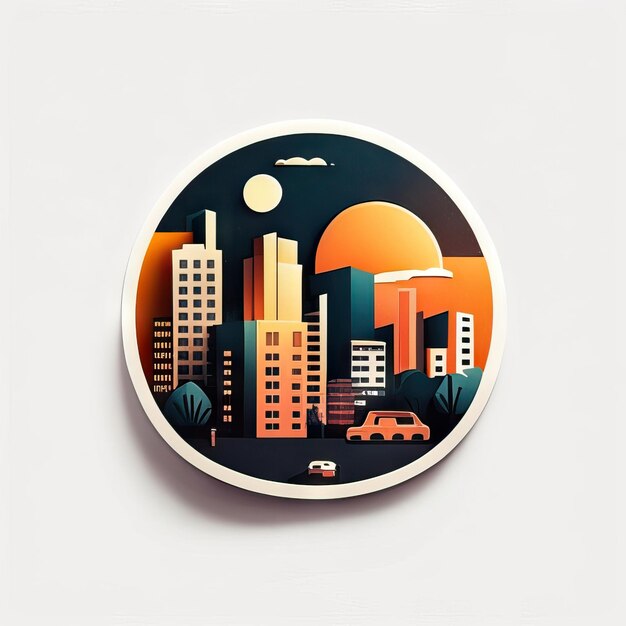 Zdjęcie nowoczesne i kolorowe logo miasta